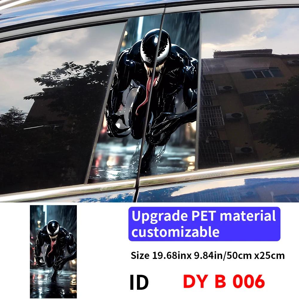 Venom Autoaufkleber Auto B-Säule Auto Mittelkonsole Dekoration Abdeckung Kratzer Wasserdicht Sonnenschutz Vinyl Aufkleber Zubehör