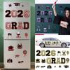 20 Pezzi Magneti per Auto per Diploma Decorazione Auto Diploma di Maturità Adesivo per Paraurti Magnete Congratulazioni Diploma Decalcomania Magnetica per Frigorifero Per Forniture Festa di Diploma