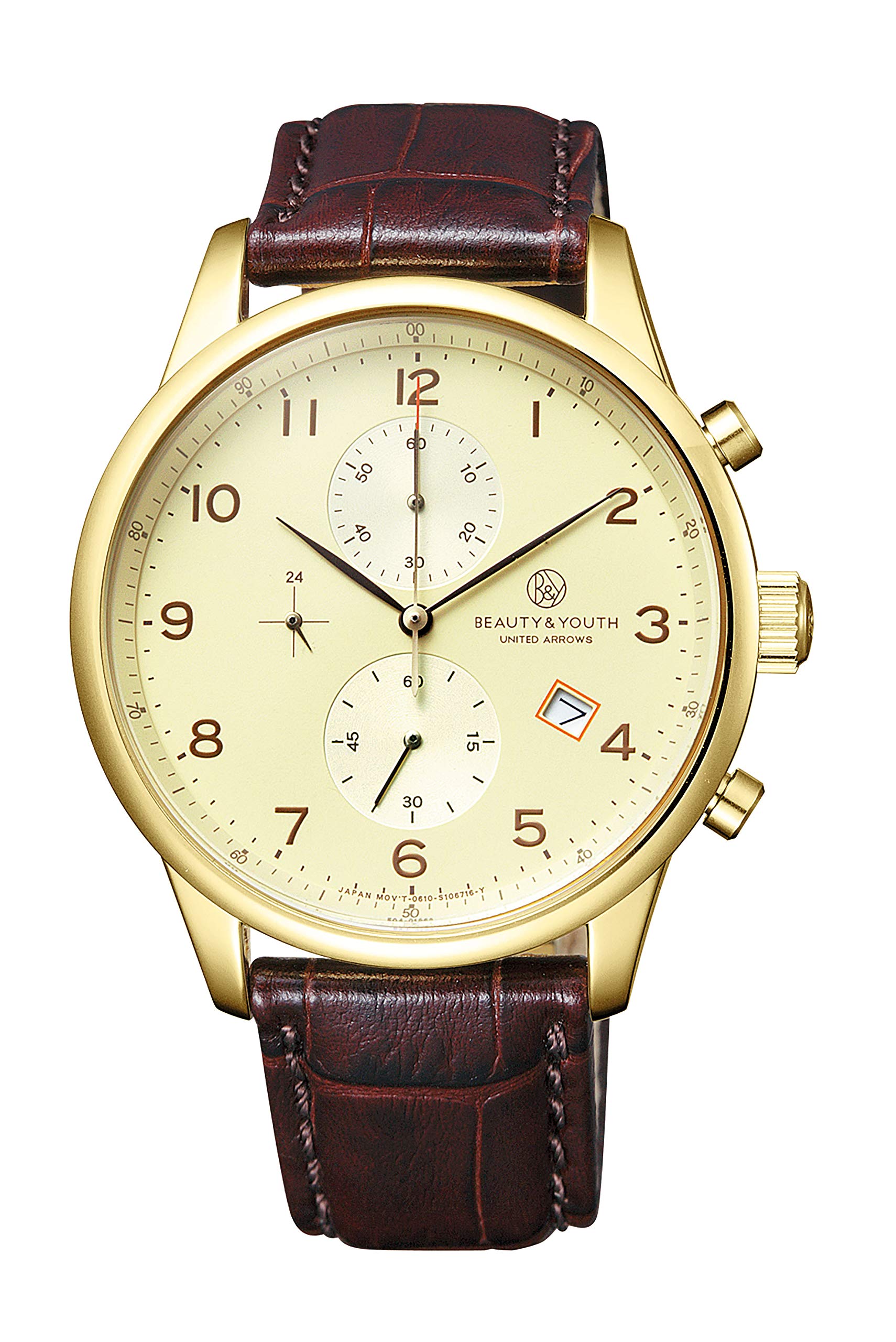 

Часы BEAUTY YOUTH UNITED ARROWS LEATHER CHRONO Коричневый [Citizen] & TQA98-9632 Мужские