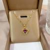 **Lively Women's Necklace: Titanium Steel & Gold-Plated Copper Clavicle Chain**