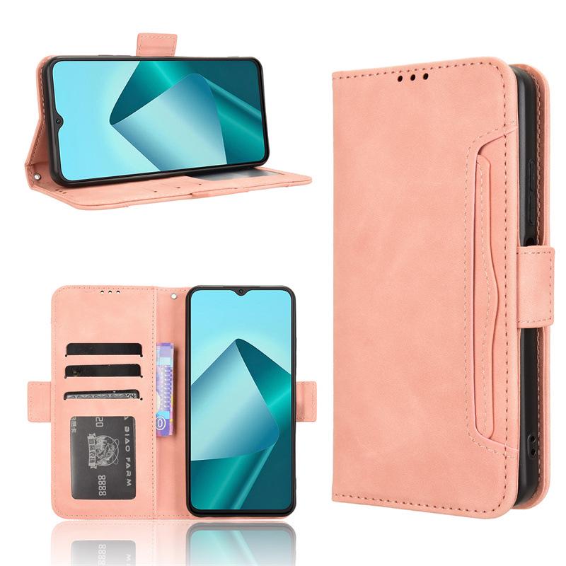 Wiko T20/U20/U10 Leather Flip Case with Multi-Card Slots | Skin-Feel Finish