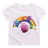 Sunny Bunnies Kinder T-Shirt Niedlicher Kaninchen Cartoon Druck Mädchen T-Shirts Sommer Spaß Jungen T-Shirt Mode Kurzarm Oberteile
