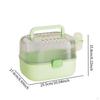 Hamster Cage Carry Case Transparent Cover Habitat with Water Bottle for Gerbils Mice Bunny