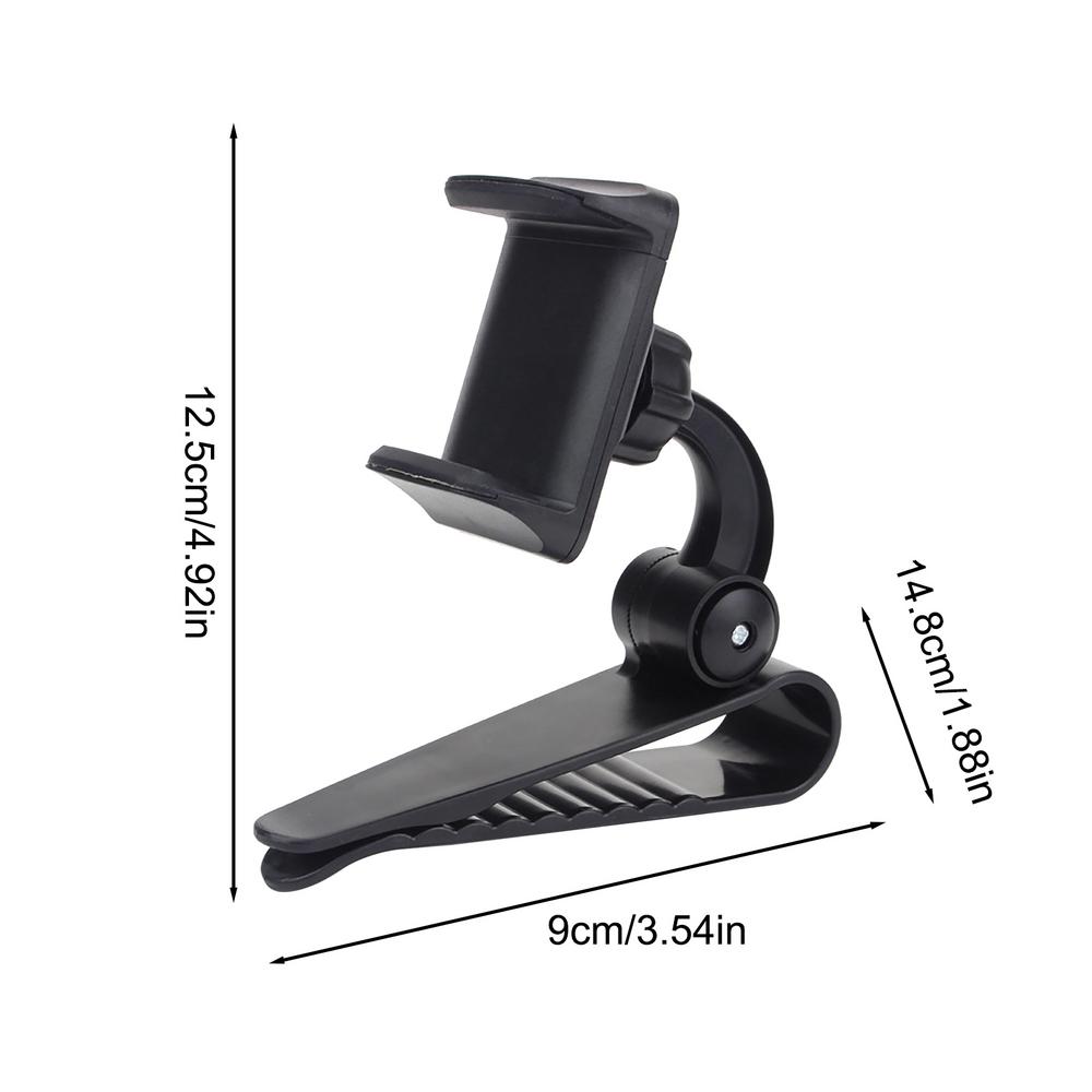 Visor Phone Holder For Car Phone Mount With Crocodile Teeth Clip For Car Multifunctional Navigation Phone Holder 360 Degree красный