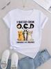 Funny Three Cats I Suffer From OCD Obsessive Cat Disorder T-shirt