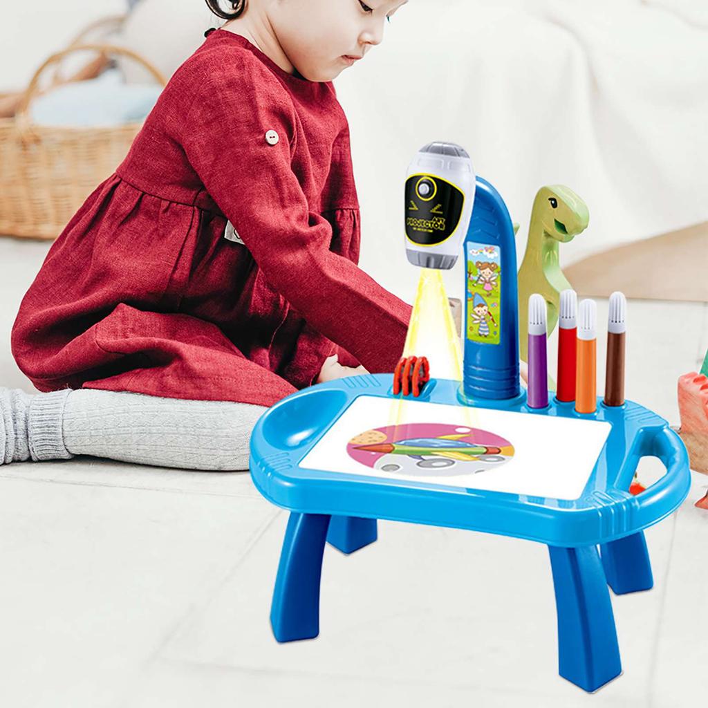 Children Learning Desk Trace and Draw Projector Art Drawing Board Projection Tracing Painting Table Toy Early