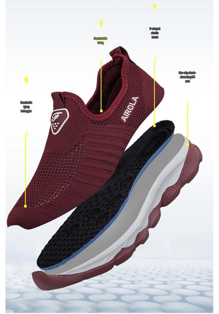 Non-slip Elderly Women's Casual Shoes - Comfortable Soft Sole Walking Shoes for Spring/Summer