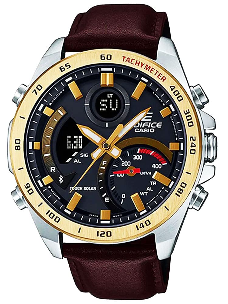 Casio Edifice EDIFICE Solar Chronograph Smartphone Link Model Watch Microfiber Cloth 13x13cm Included [Set Product] Bluetooth-enabled ECB-900GL-1ADR
