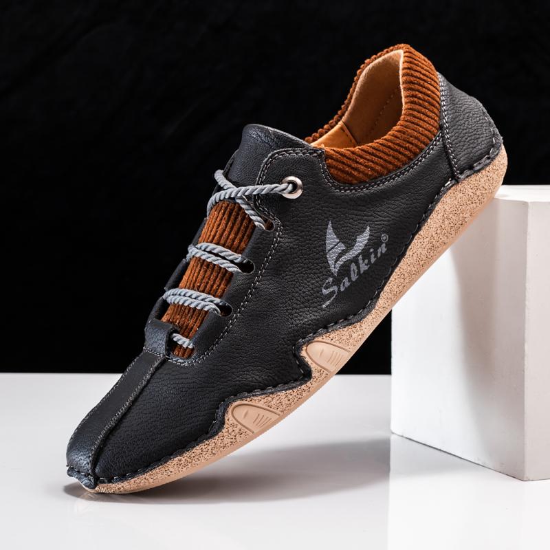 

Роскошные брендовые мужские повседневные туфли из кожи, дизайнерская обувь для отдыха для мужчин, мужские кроссовки, обувь для вождения ручной работы Zapatillas Hombre 46