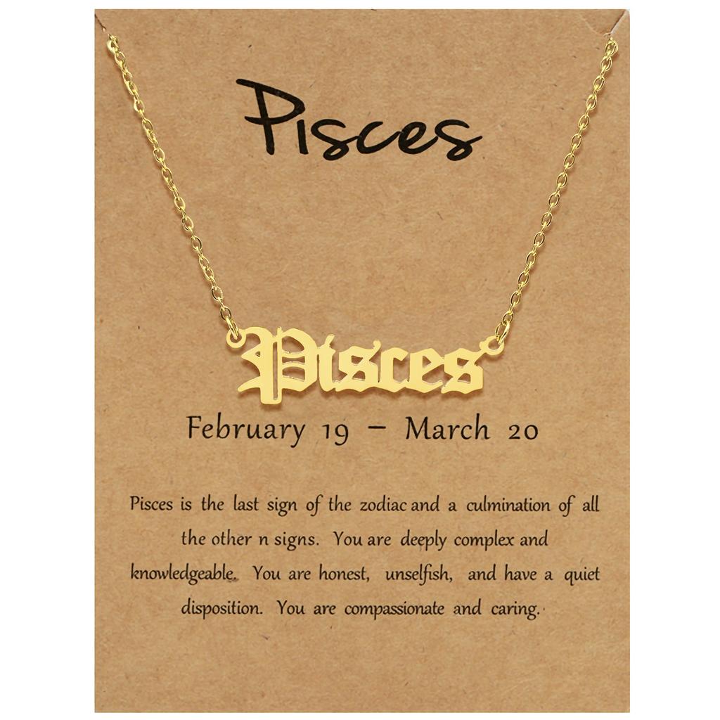 Minimalist and Exquisite Birthstone Women's Necklace Pendant Stainless Steel Plated 18K Gold Birthstone Jewelry Gift Necklace