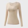 Women's Seamless Long-Sleeve Moisturizing Thermal Top - Autumn/Winter