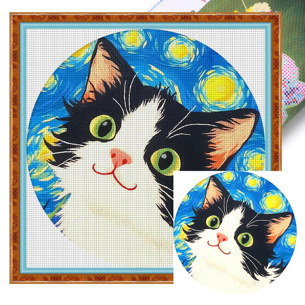 Animal Printed Cross Stitch Kit DIY 11CT Embroidery Craft Set Home Decor