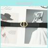 Metal Alloy Elastic Waist Belt For Women's Dresses And Suits Autumn Winter Fashion Black
