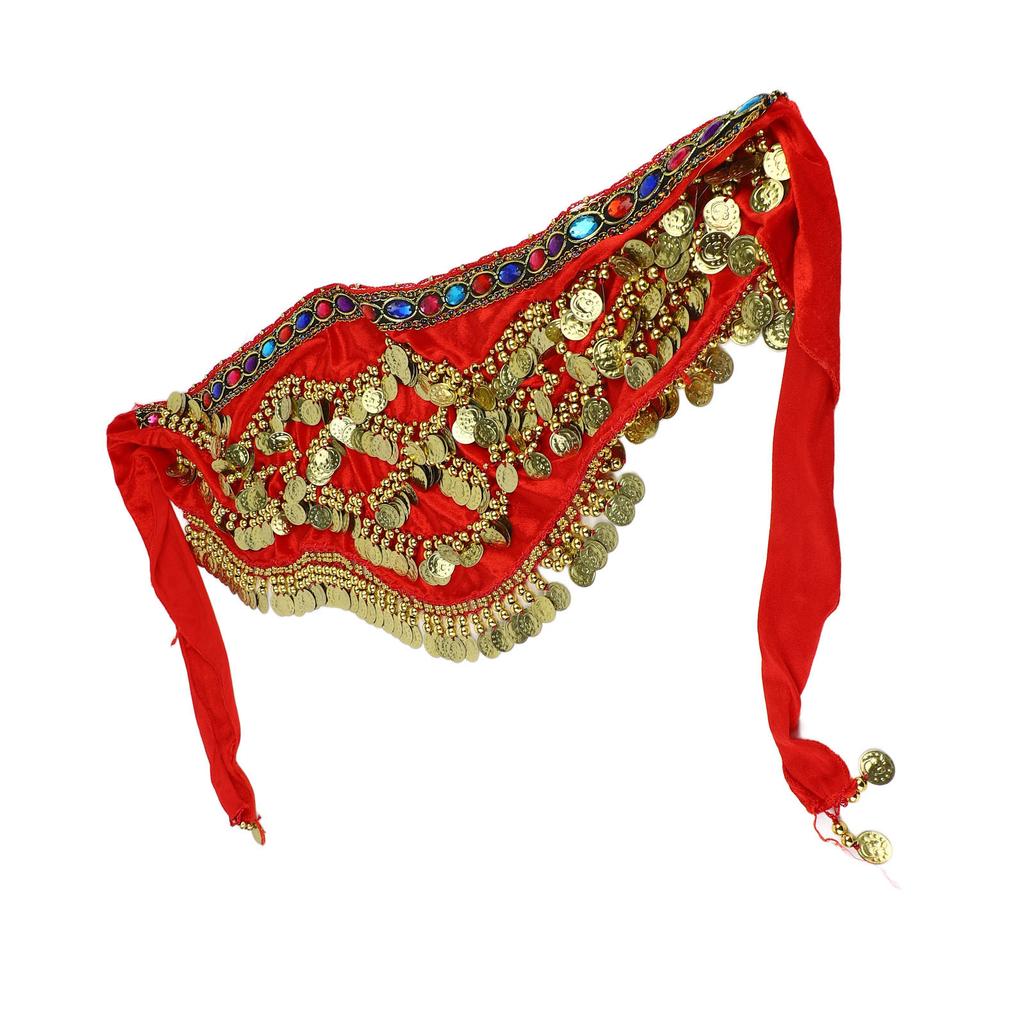 2Colors Belly Dancing Hip Scarf Wrap Skirt Bellydance Waist Belt with Artificial  Tassel Belly Dancing Waist Belt