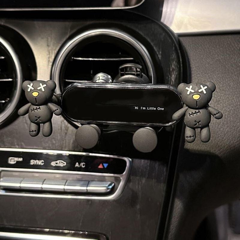 Mobile Phone Car Bracket Car Navigation Special Cute Car Fixed Car Support Frame Women Air Outlet Mobile Phone Holder