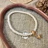 Peach Four Seasons Bodhi Root Double Circle Prayer Bracelet for Men and Women