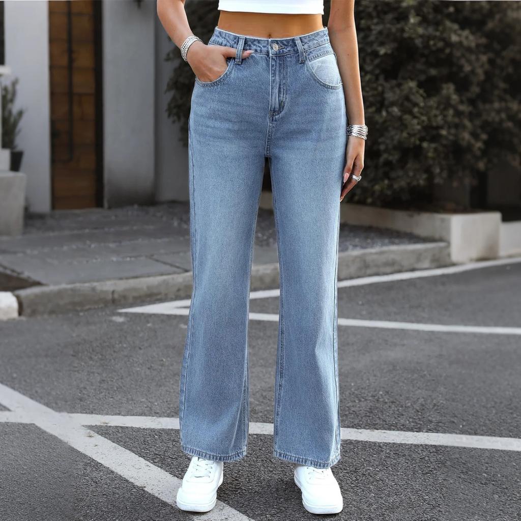 Womens Baggy Pants Wide Leg Pants Sweatpants Casual Fall Trousers With Pockets
