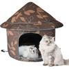 Stray Cats Shelter Cat Bed Weatherproof Foldable Cat House Warm Feral Pet Cave for Outdoor Insulated Waterproof Thicken Cats Tent Beds Shelter Home