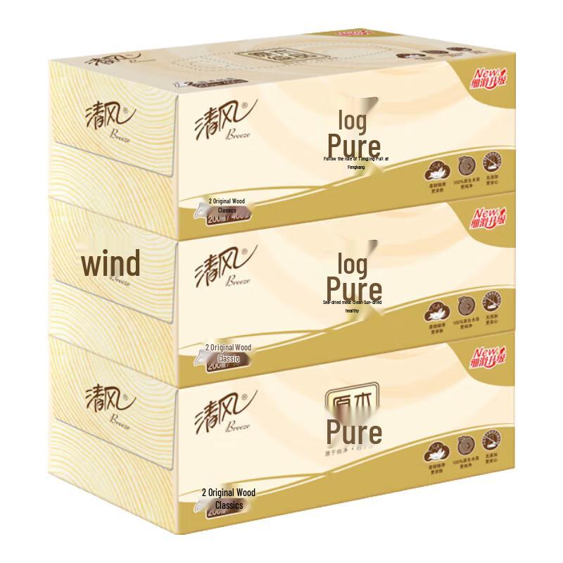 

Бумажные салфетки для лица Qingfeng из чистой древесной целлюлозы