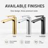 Modern Zinc Alloy Basin Faucet Hot Cold Single Handle Bathroom Sink Mixer Tap Chrome Gold Gunmetal Factory  ODM