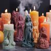 Halloween DIY Craft Silicone Ghost Bride Groom Candle Mold Mould Resin Molds