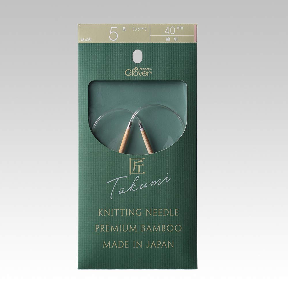 Clover Takumi Circular Knitting Needles 40cm Size 5