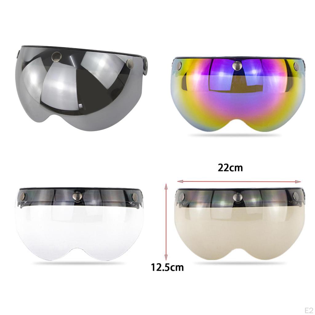 Visor Lens for 3-Snap Motorcycle , Easy Installation, Compact, Lightweight