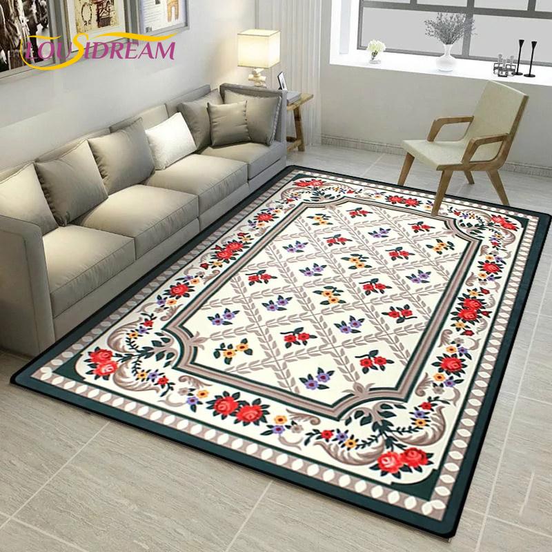 Turkey Persian Printed Area Rug Large,Carpets Rugs for Living Room Bedroom Sofa Decoration,Kitchen Bathroom Non-slip Floor Mat
