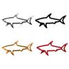 Zinc Alloy Shark Car Sticker 3D Hollow Out Animal Decal for Vehicle Side Creative Badge for Motorcycle Electric Vehicles