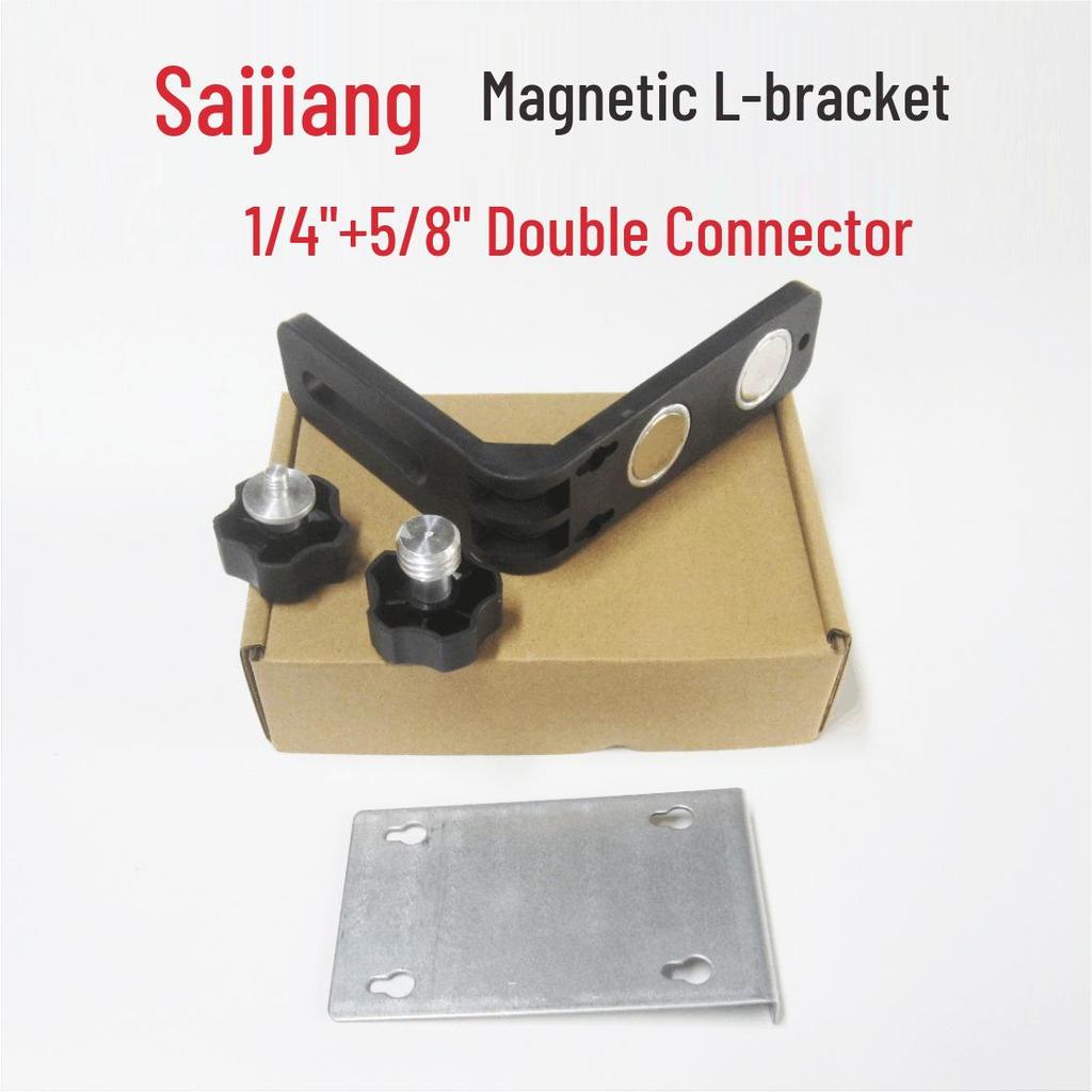Saijiang Magnetic L-Bracket Laser Level with Red/Green Light Infrared Wall Mount Accessories