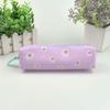 2Pcs Transparent Kawaii Daisy Pencil Case Candy Color Gift for School Students Pencil Box Stationery Supplies
