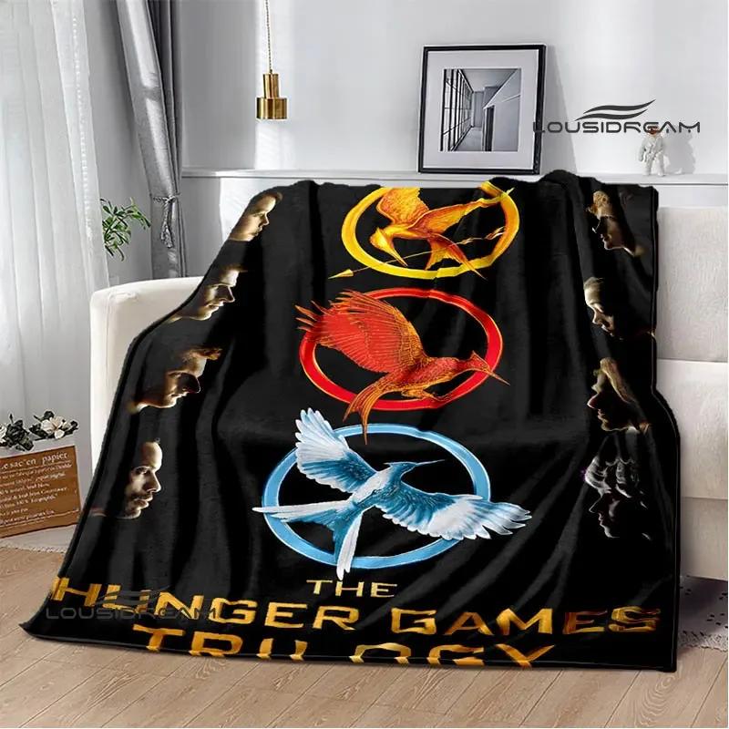 The Hunger Games Print Deka Flanelová deka Domácí cestovní deka deka tenká deka Teplá deka dárek k narozeninám