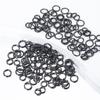 100-200pcs Black Stainless Steel Split Rings Open Jump Rings Connector DIY Necklace Bracelet Making Jewelry Findings Wholesale