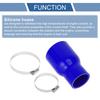X AUTOHAUX Inner Diameter 70-51mm/2.75"-2.00" Length 127mm/5" 0 Degree Blue Silicone Hose, Silicone Hose,