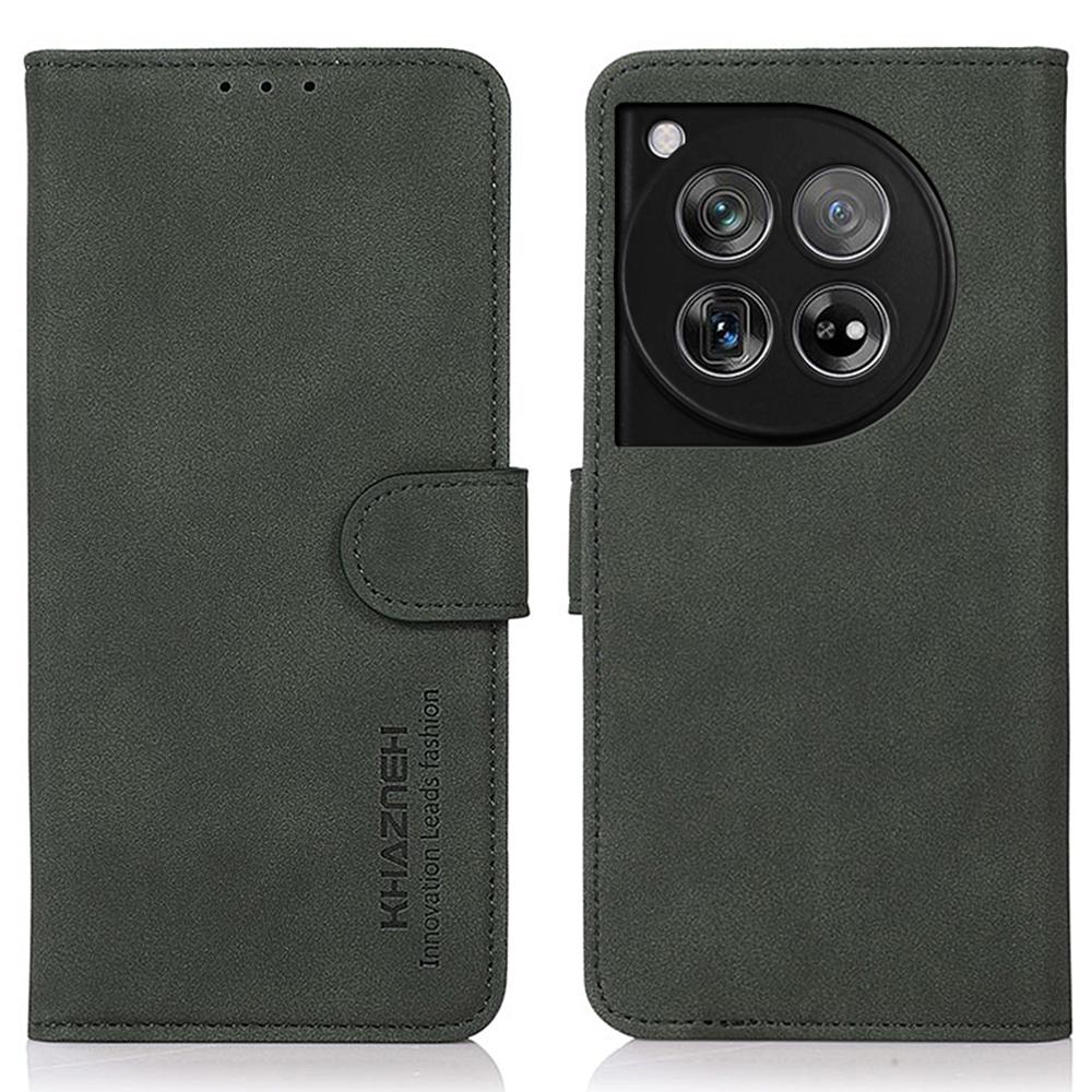 KHAZNEH For OnePlus 12 5G Wallet Phone Case Leather Protective Sleeve