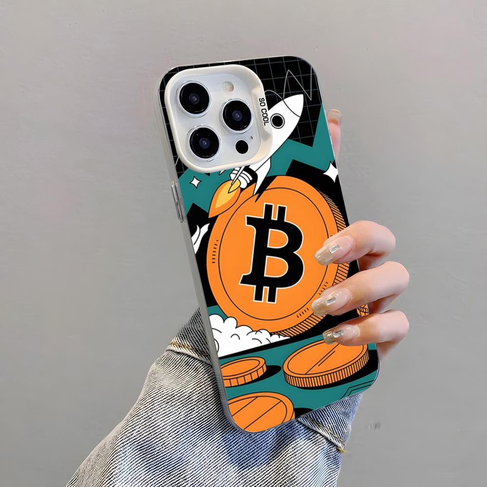 Bitcoin Phone Case For IPhone 17 Pro Max 15 Pro 16 14 Plus 12 13 Mini 11 Pro Shockproof Colorful Cover