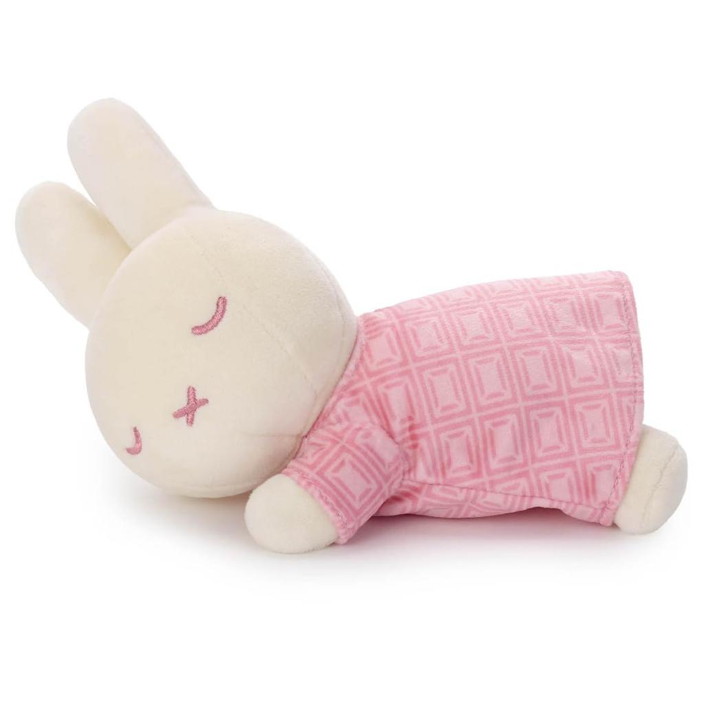 TAKARATOMY A.R.T.S. Bruna Cacao Bruna Sleeping Friend Small Plush Toy Miffy (Strawberry Chocolate)