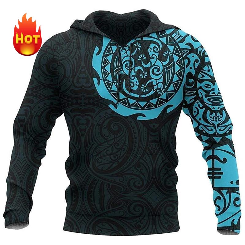 Fashion Maori Tattoo Graphic 3D Print Hoodie New In Hoodies Sweatshirts For Men Women Cool Pop Pullover Clothes Dropshipping S 1963₽