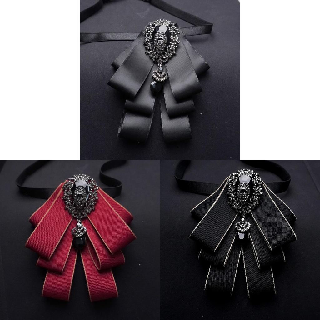 Mens Luxury Korean Suit Shirt Bow Tie Wedding Grooms Gift Heartshaped Lapel Accessory