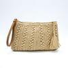 New Wheat Ear Hand Carry Straw Bag Handmade Crochet Bag Fashion Hand Bag Seaside Vacation Beach Women's Bag