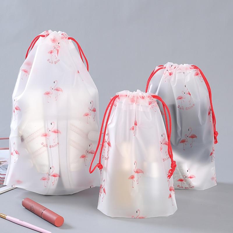2pcs Cute Transparent Waterproof Travel Cosmetic Bag Women Makeup Case Bath Make Up Organizer Toiletry Wash Beauty Kit Storage Pouch