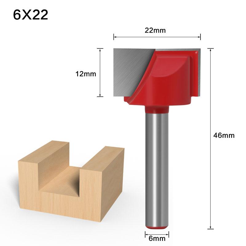 1ks 6mm čistiaci spodný gravírovací bit Karbidový frézovací bit Drevoobrábacie nástroje CNC fréza Stopková fréza na drevo