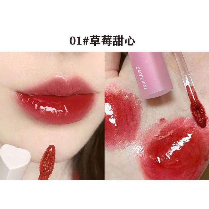 Cappuvini - Love Heart Mirror Lip Gloss - 6 Colors