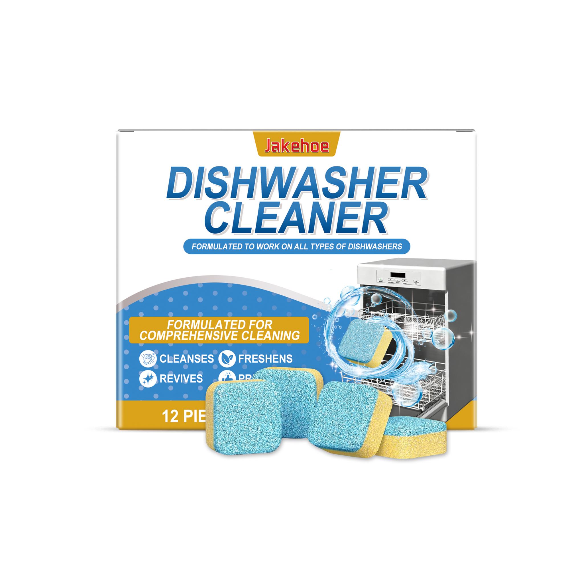 Dishwasher Effervescent Cleaning Tablets - Deep Degreasing, Stain Removal  Limescale Removal for Household Dishwasher Care 1boxed