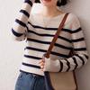 2026 Lokasha Women's Seamless Cashmere One-Piece Sweater, Round Neck Pullover, Base Layer, Autumn/Winter Knitwear.