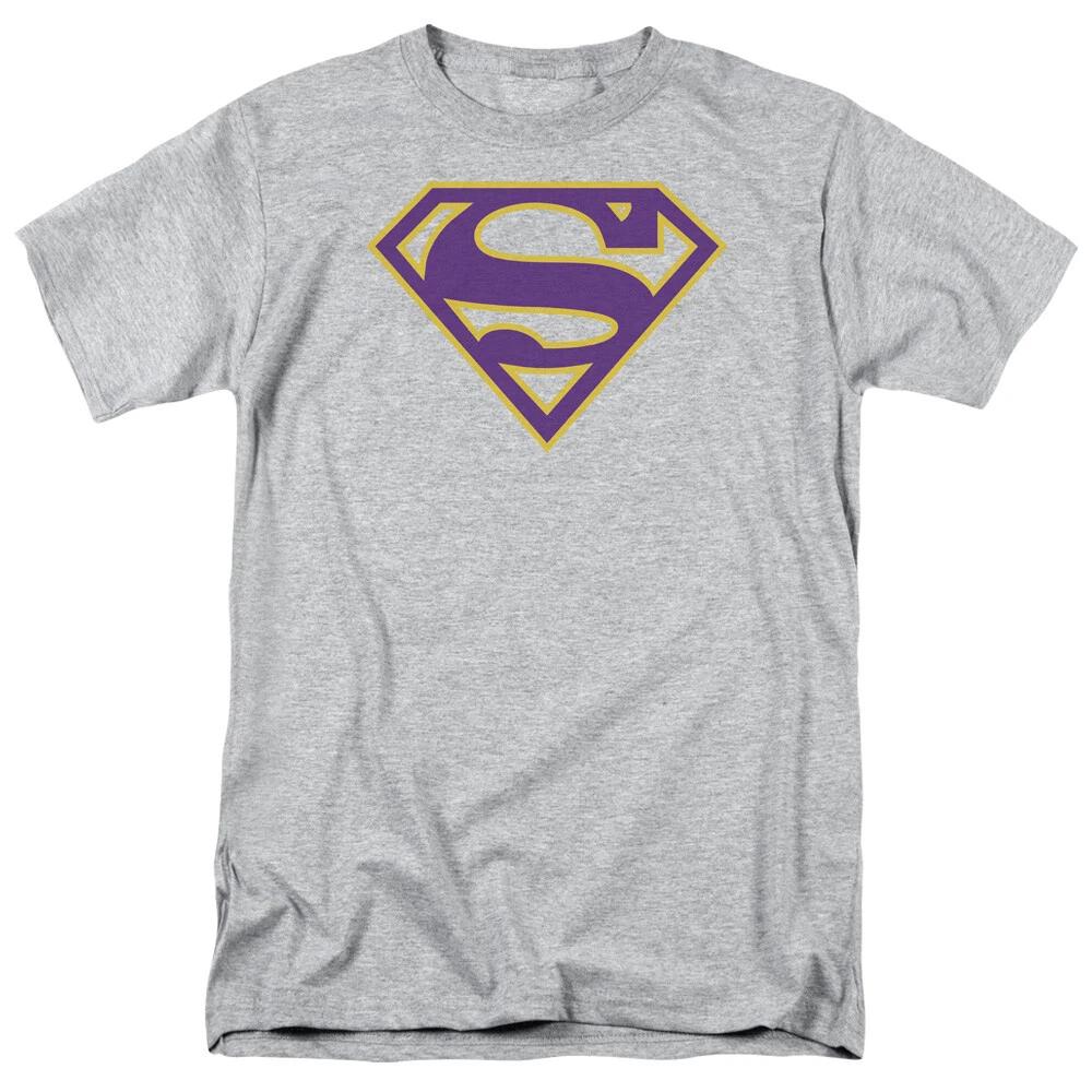 Superman  Purple & Gold Shield  T-Shirt - Regular or Tank - to 5X S