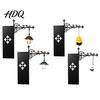 Decorative Chandelier Style Lamp Ghost Bookshelf Light Retro Lantern for Library Decor Warm LED Glow Night Light Reading Book Lovers Gothic Fantasy