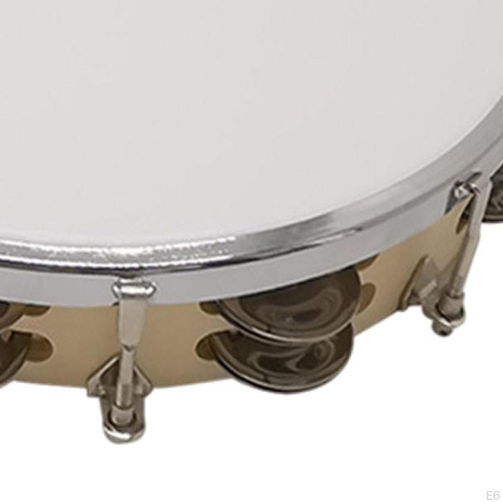 Tambourine Hand Drum, Percussion Instrument Gift, Musical Educational Toy for Dance Photo