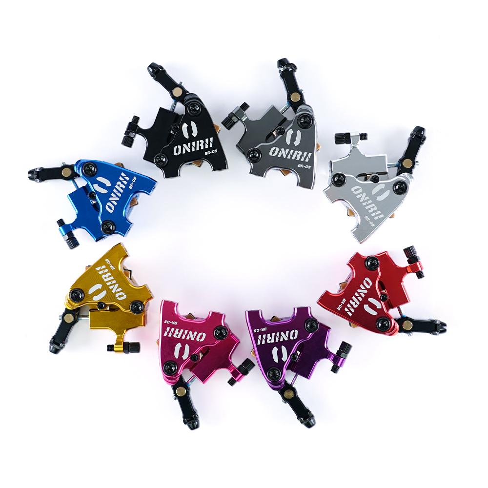 ONIRII Wire Pulling Hydraulic Disc Brake Calipers Flat Mount Oil Disc Brake for Road Bike Gravel Bicycle New