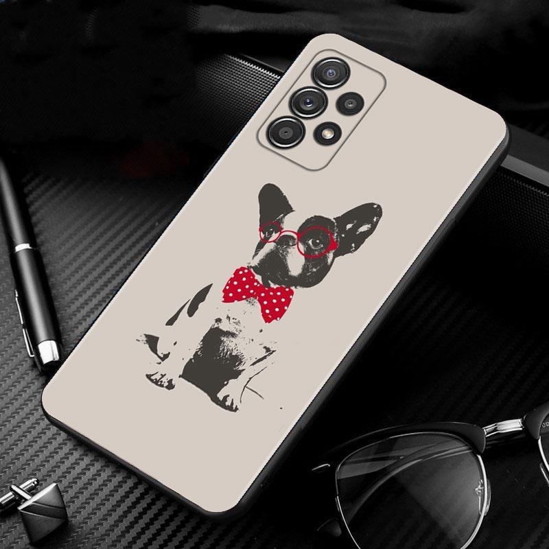 Silicone Case For Samsung Galaxy A51 A12 A21s A71 A52 A31 A32 A02s A72 A11 A41 A22 A01 A51 5G A02 F42 Cover French Bulldog